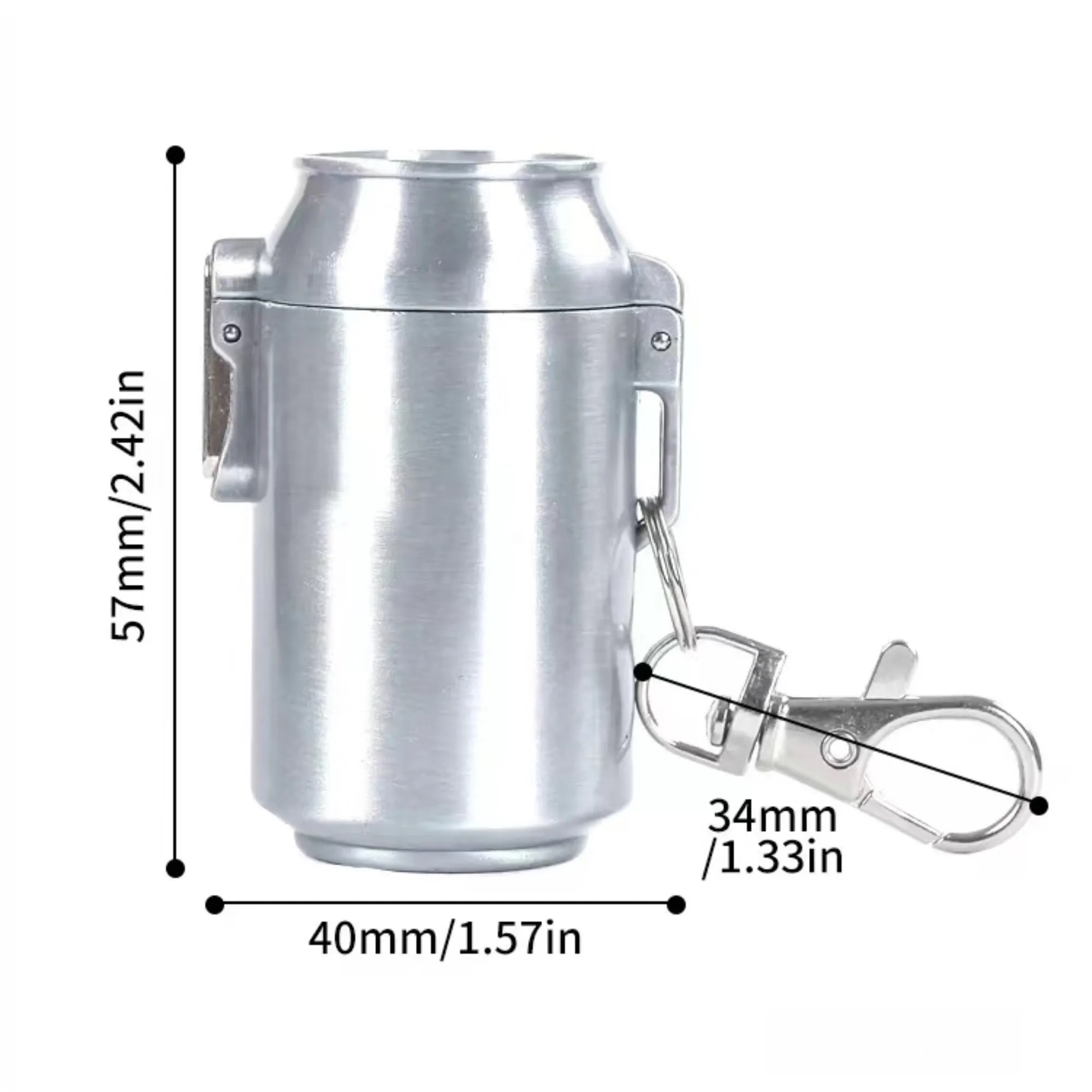 Creative portable mini ashtray in the form of a can 2