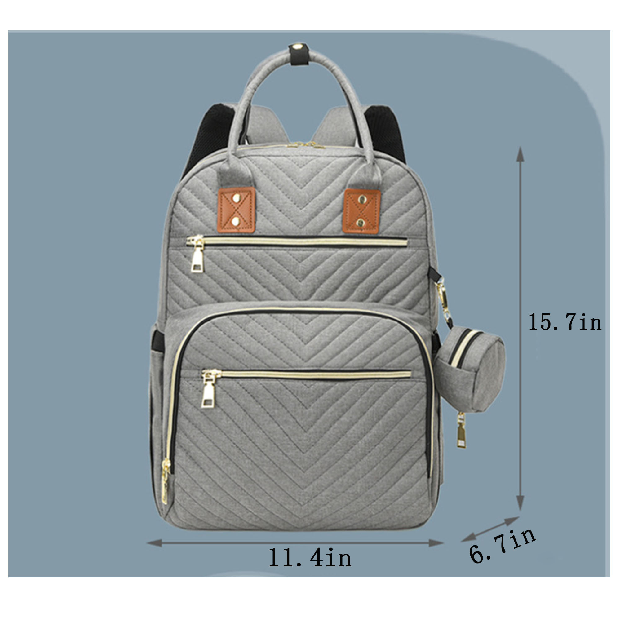 Nylon Cloth Multi-Functional Diaper Bag And Backpack ?C Ideal For Travel 1