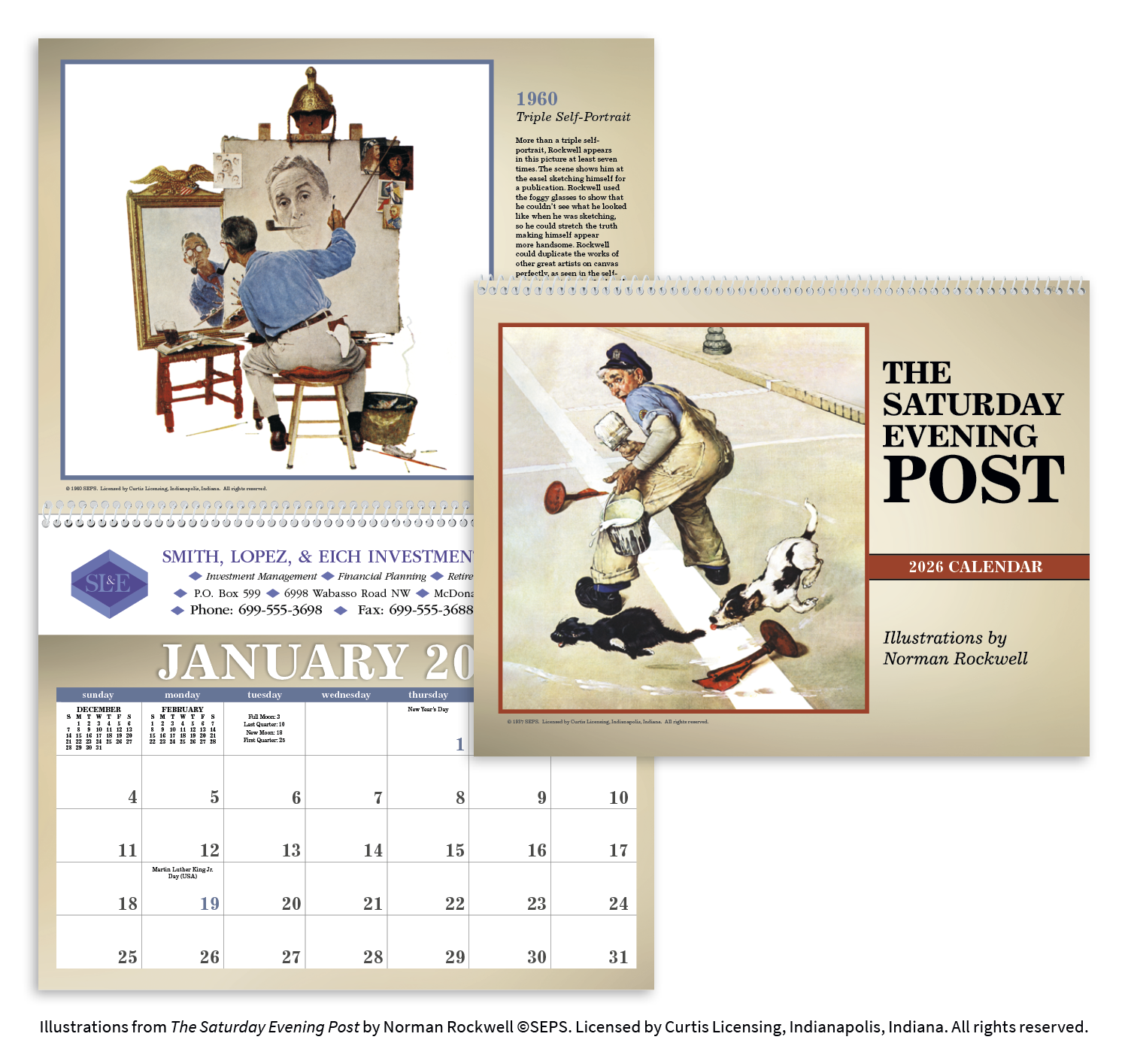 Triumph® Calendars The Saturday Evening Post Illustrations by Norman Rockwell Calendar 3