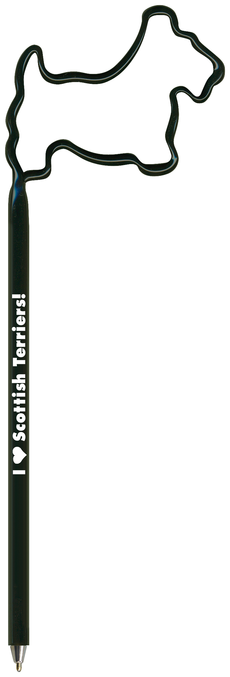 Dog Scottish Terrier Inkbend Standard, Bent Pen