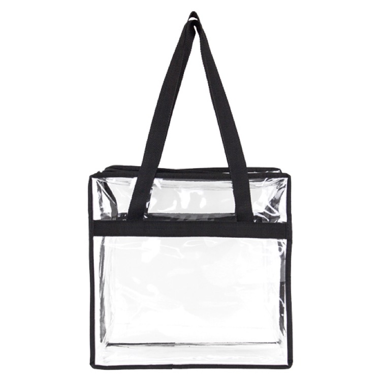 Clear Zippered Stadium Tote 6