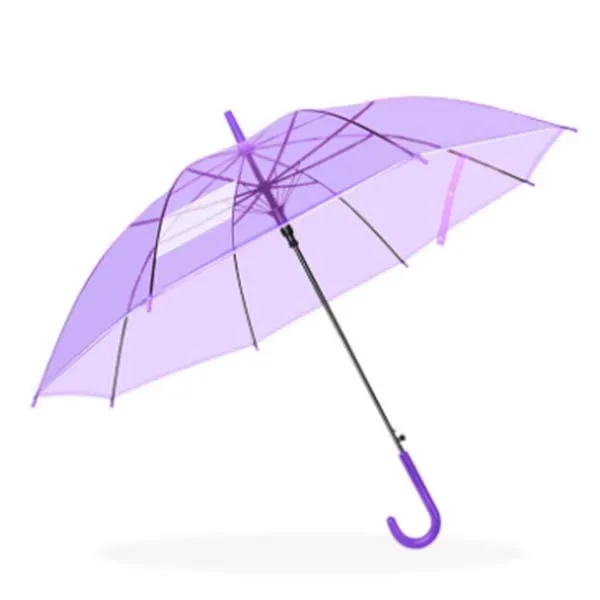 Auto Open Rain Transparent Umbrellas With Handle 6