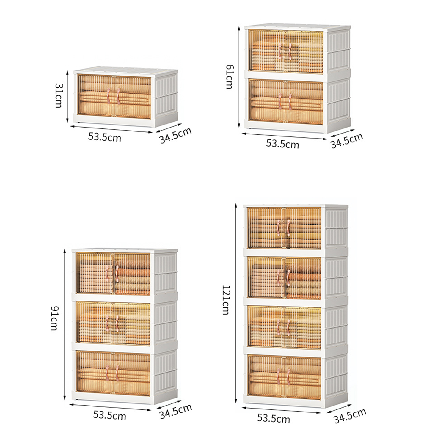 Closet Organizers Collapsible Storage Bins 2