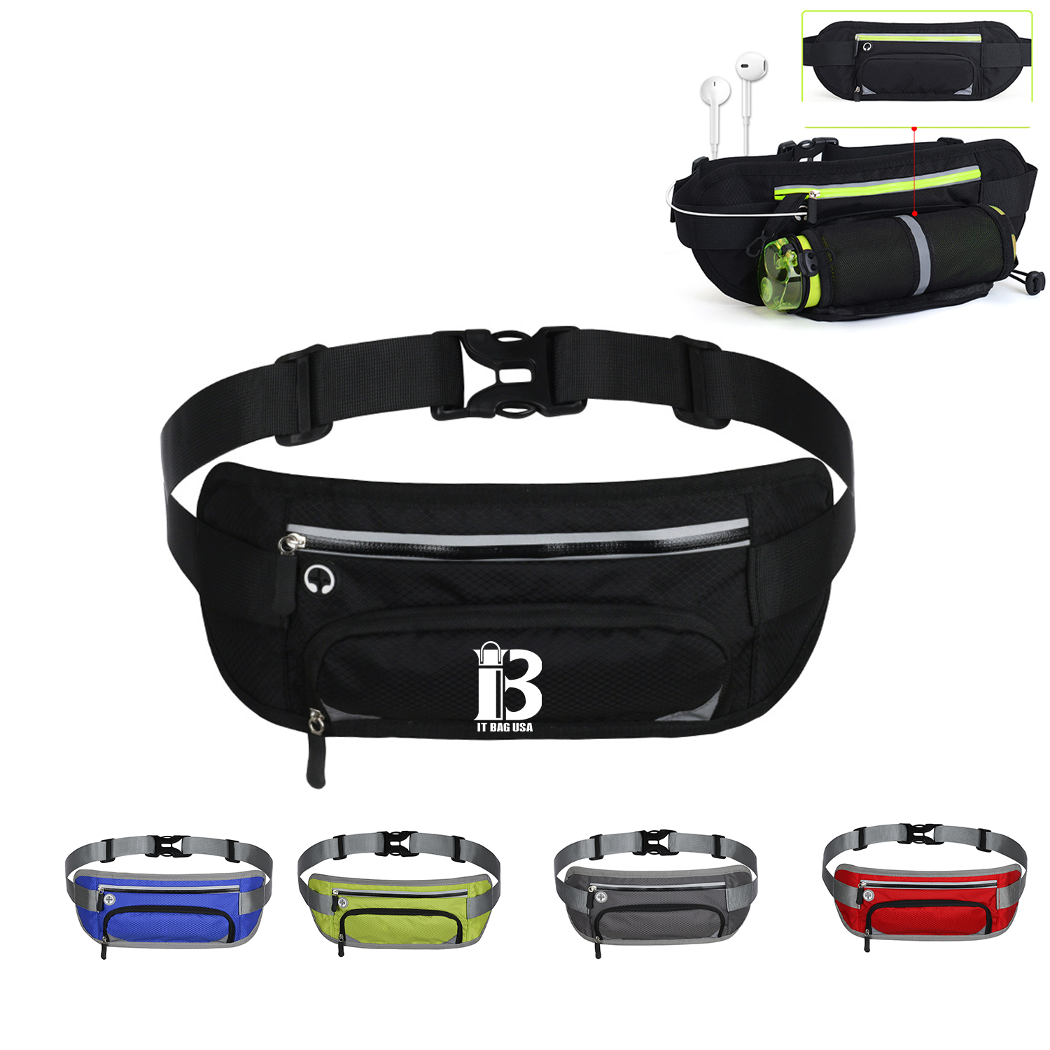 Fanny Pack With Water Bottle Holder 1