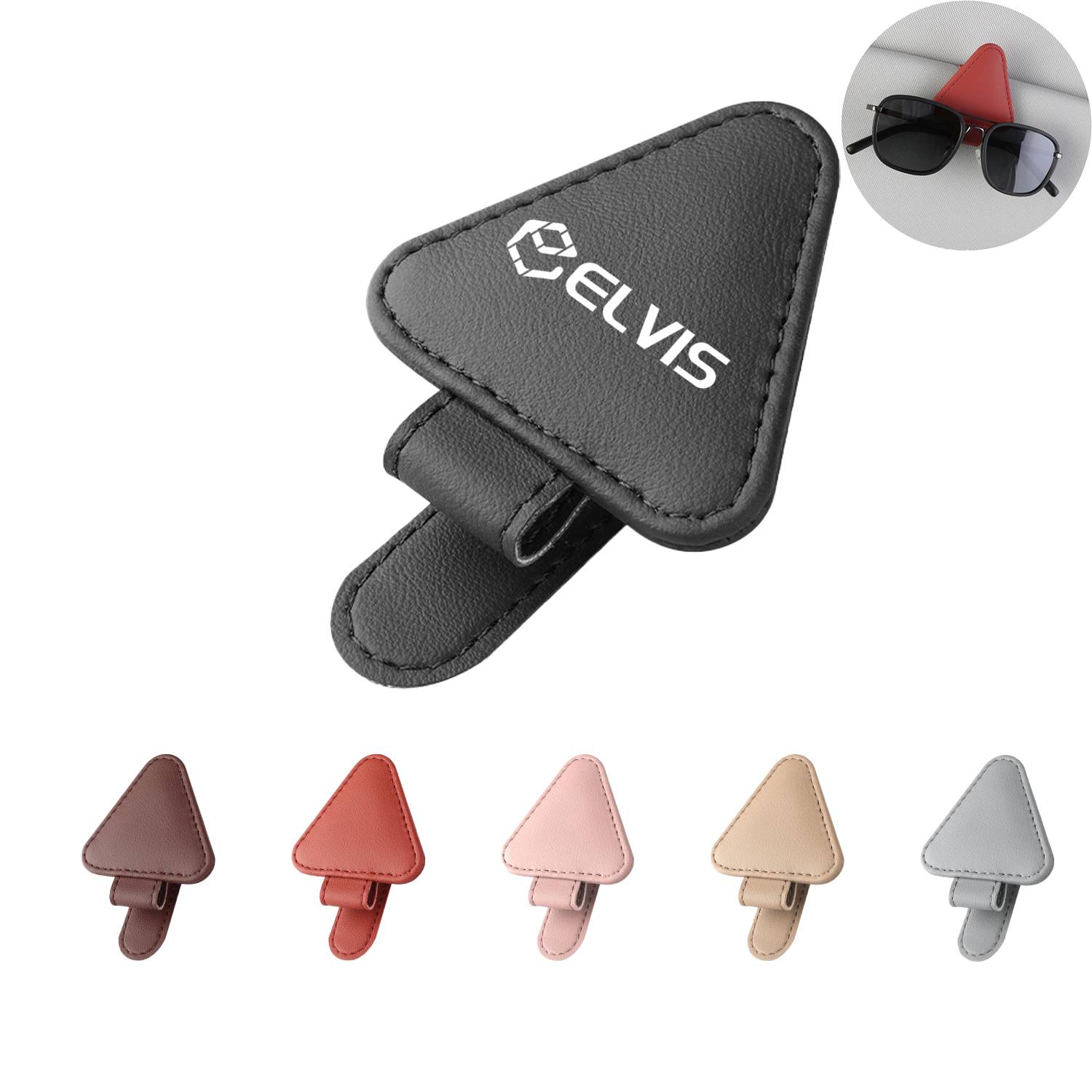 Car Sunshade Sunglasses Holder Card Clip 7