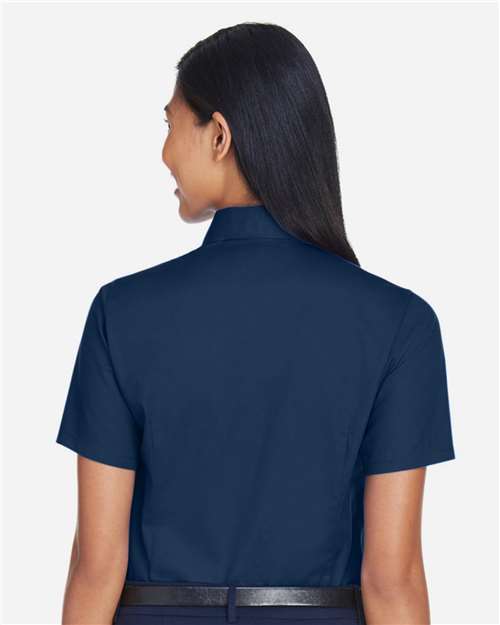 Women's Easy Blend™ Short Sleeve Twill Dress Shirt with Stain-Release - M500SW 37