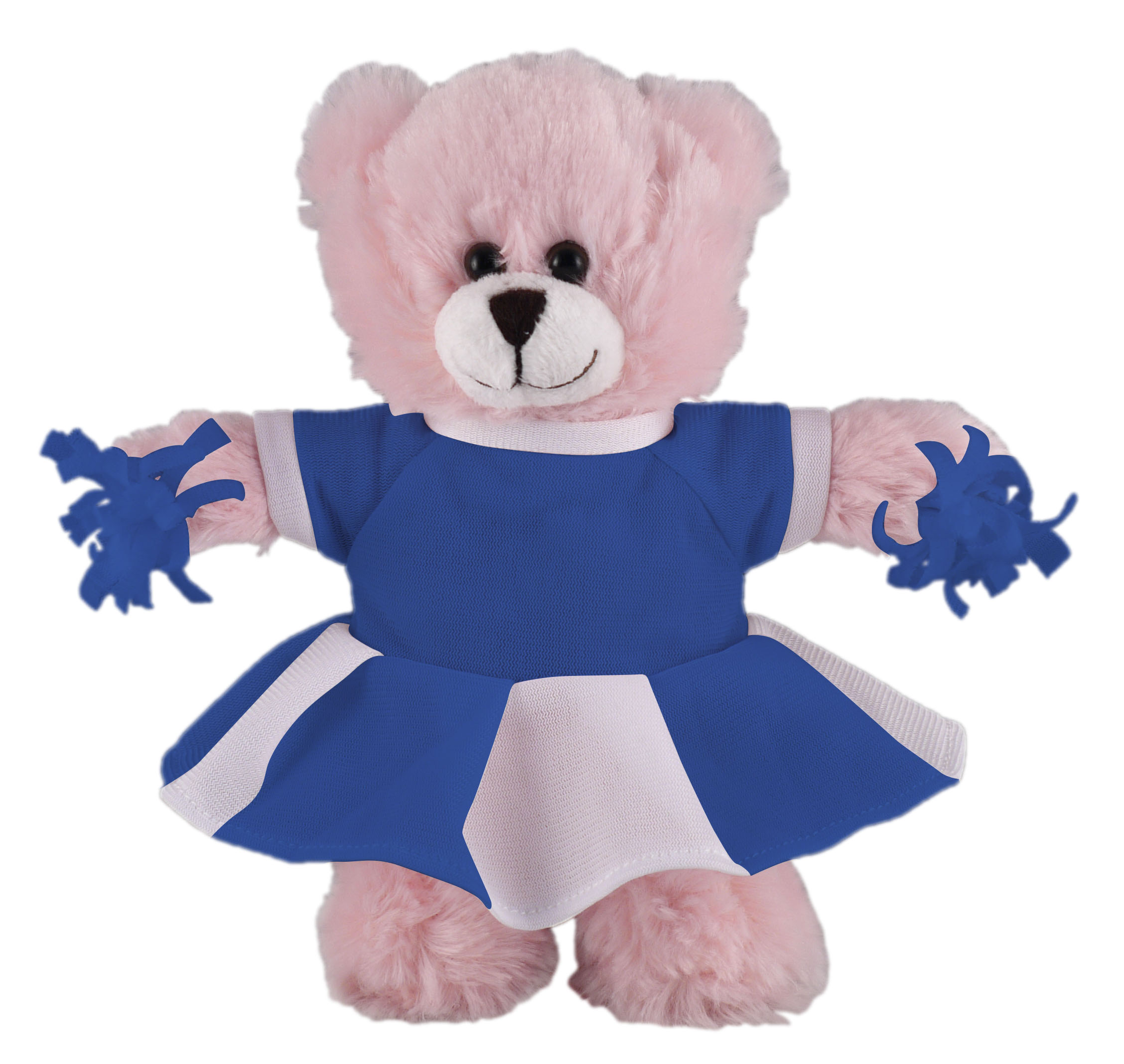 Soft Plush Stuffed Pink Bear with Cheerleader Outfit 3