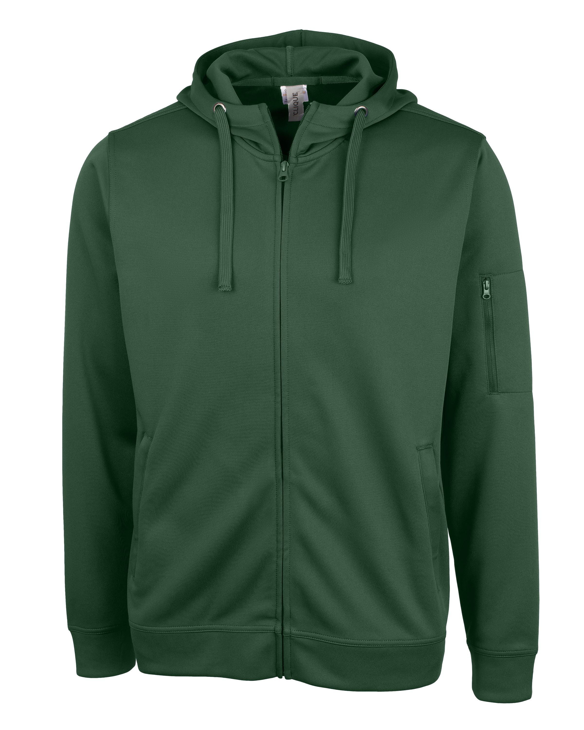Clique Lift Solution-dyed Performance Unisex Full Zip Hooded Sweatshirt 37
