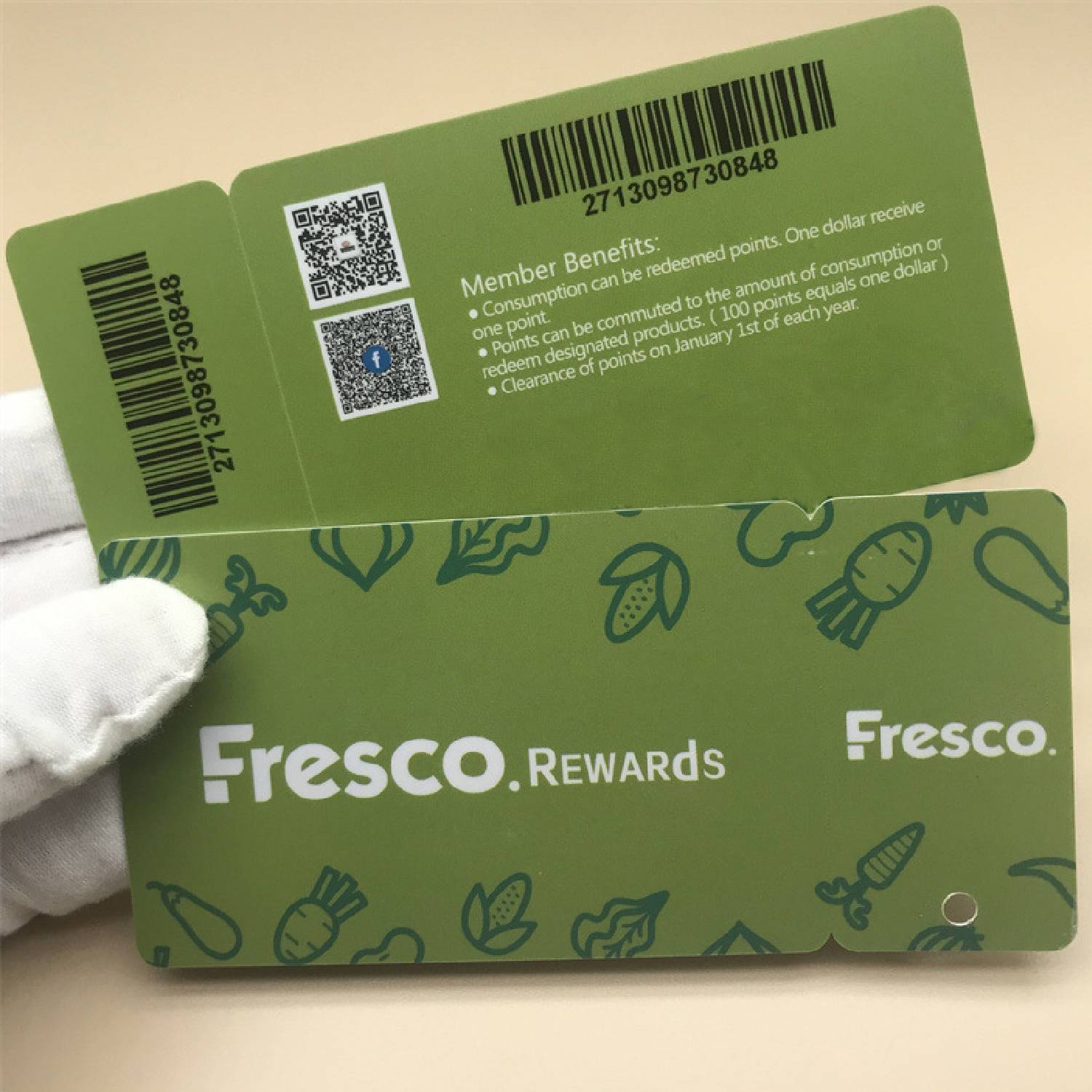 Custom Barcode PVC Combo Card & 2-Up Promotional Key Tags 6