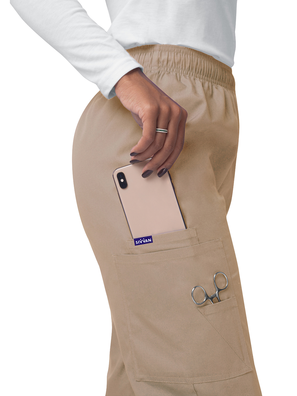 Adar - Sivvan - Women's Elastic Drawstring Cargo Pant 44