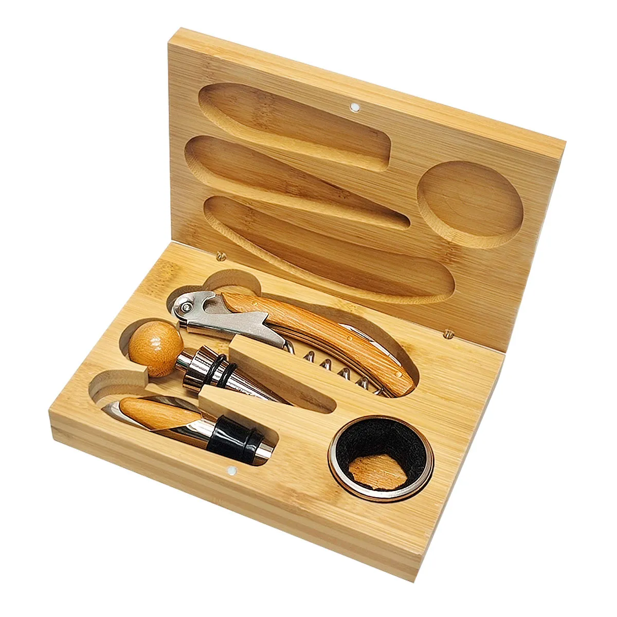 Personalized Gift Box Wine Opener Corkscrew Set Accessories 3