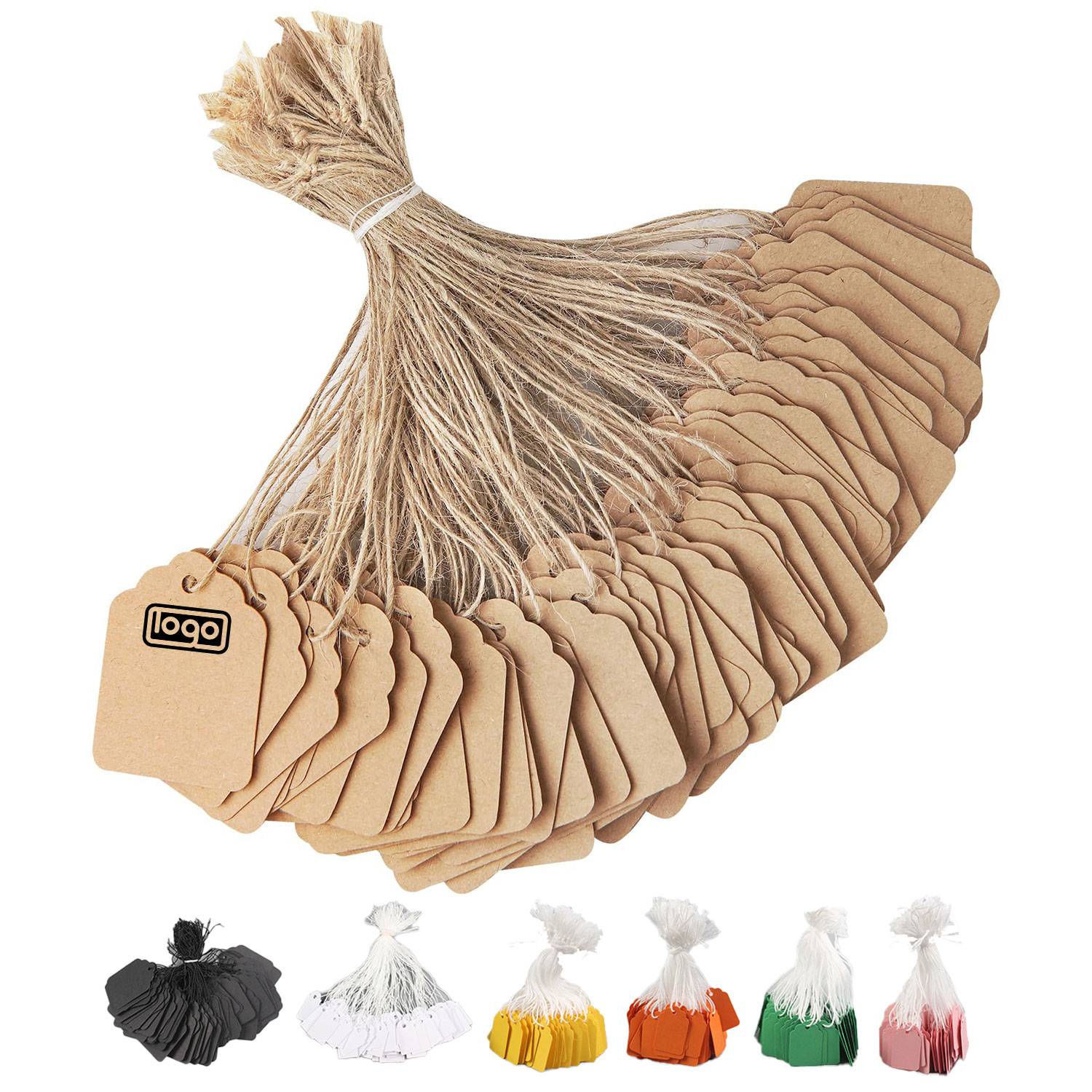 100Pcs Kraft Paper Price Hang Tag 5