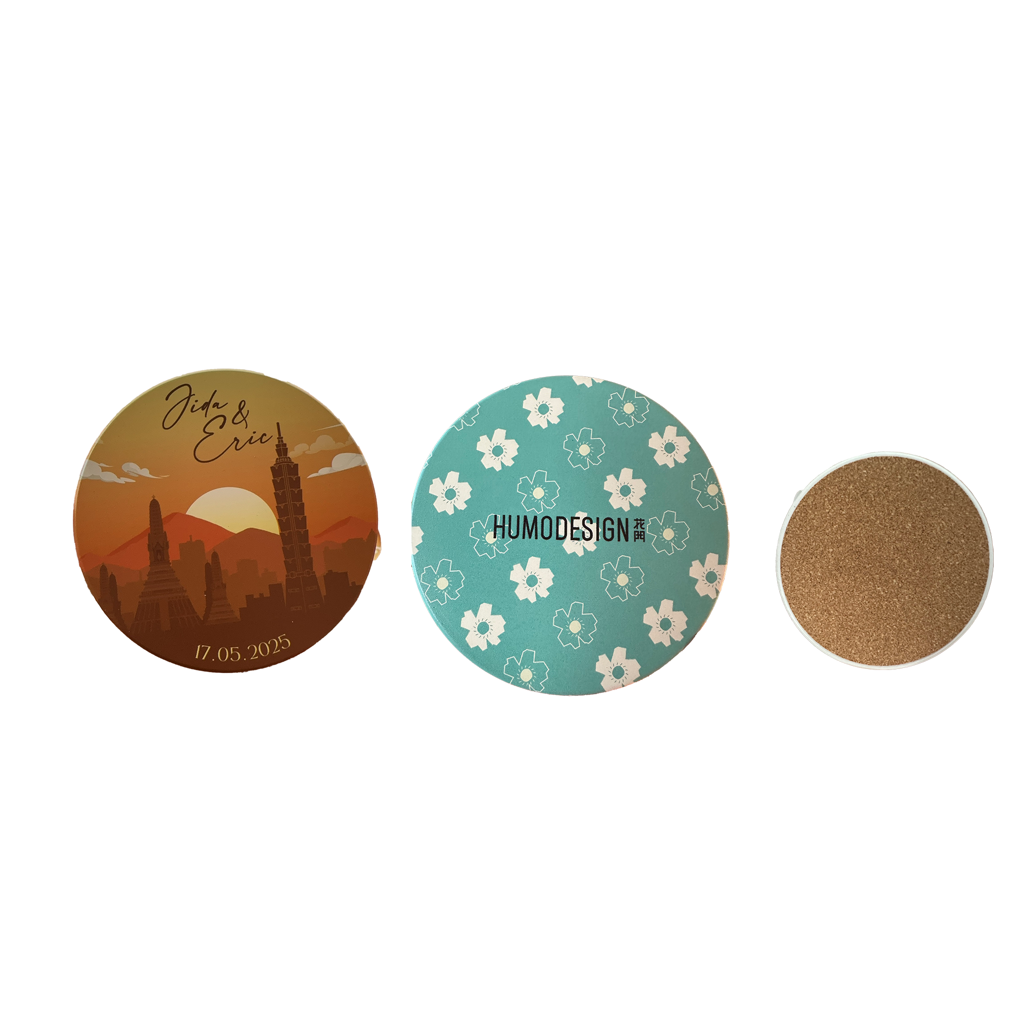 MOQ100 Custom Ceramic Absorbent Coaster 1