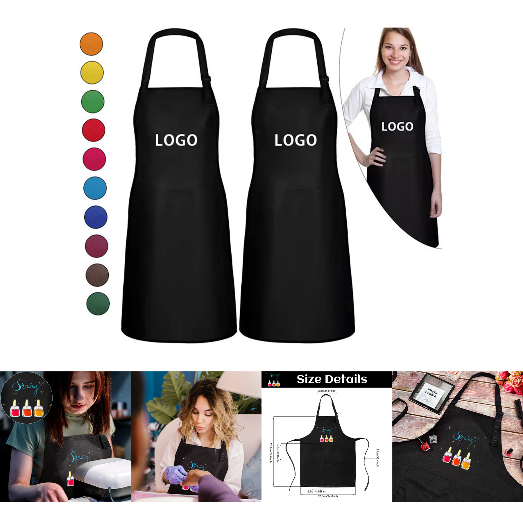 Adjustable Bib Apron