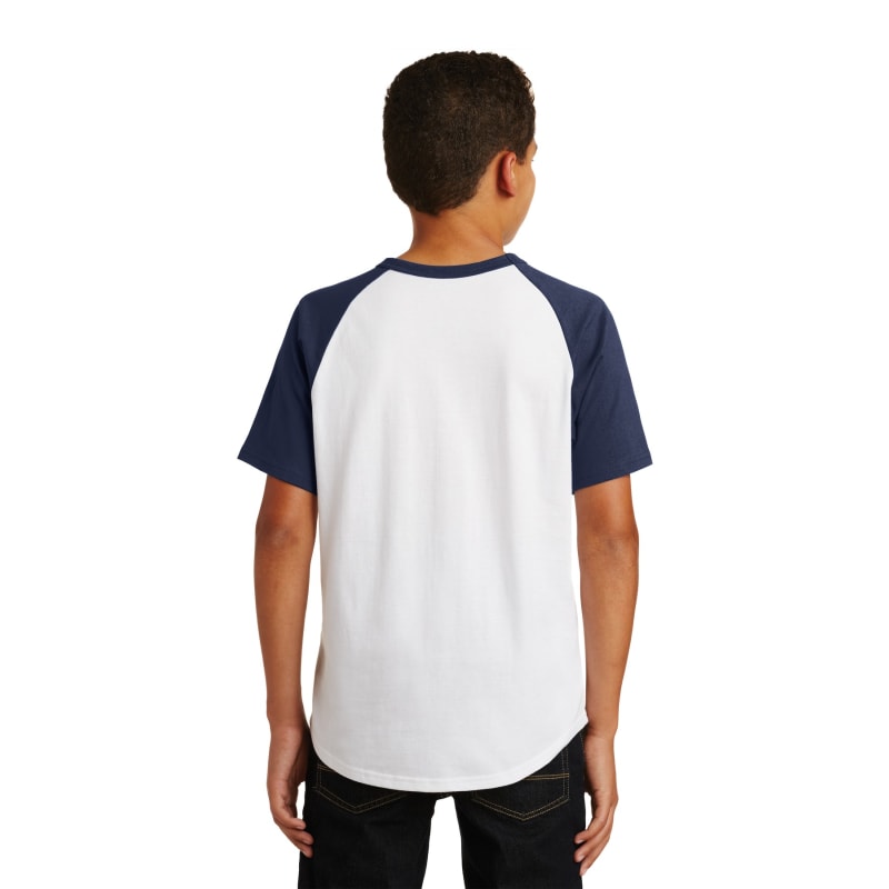 Sport-Tek Youth Short Sleeve Colorblock Raglan Jersey. 26