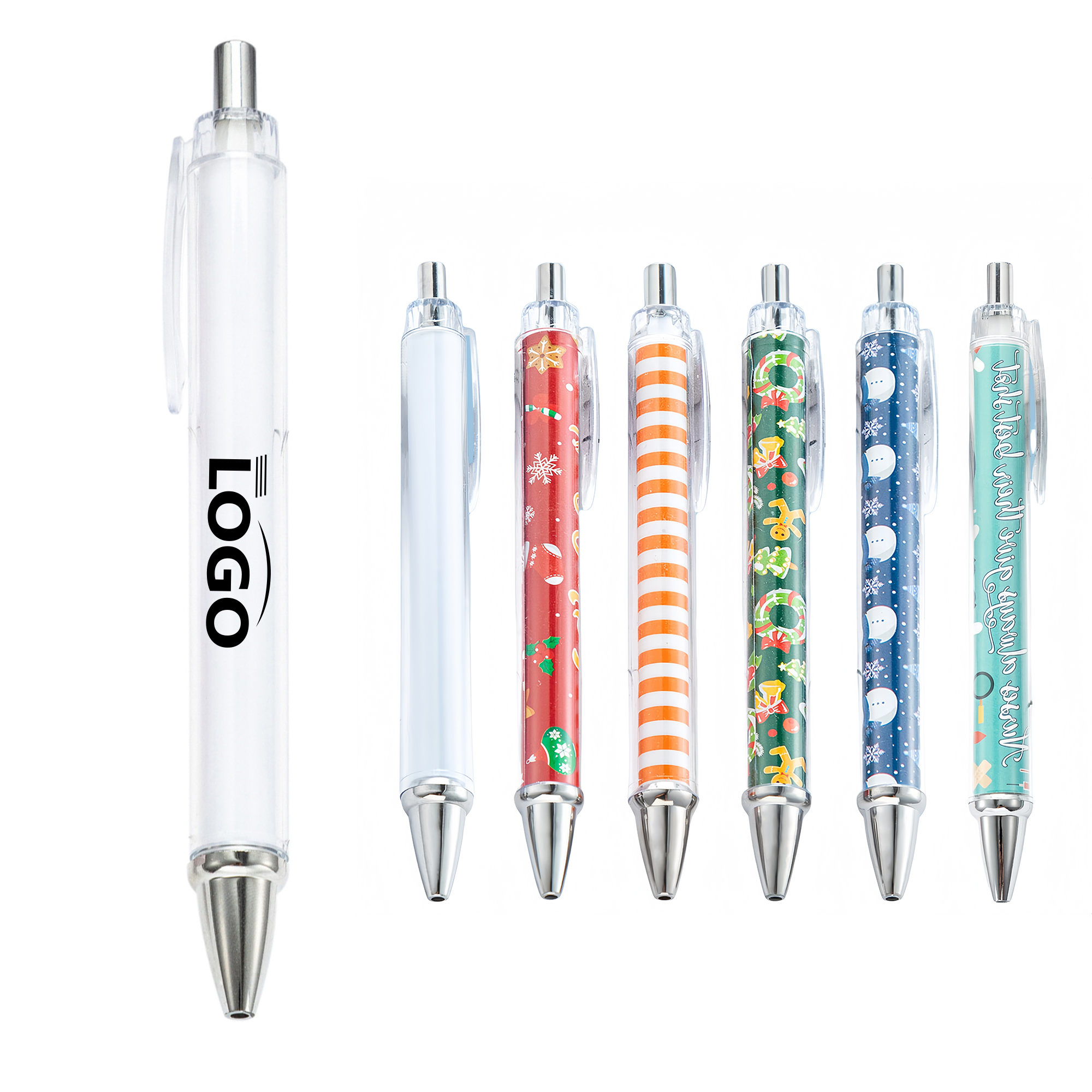 Customizable Plastic Pen with Roll Paper for Ads 1
