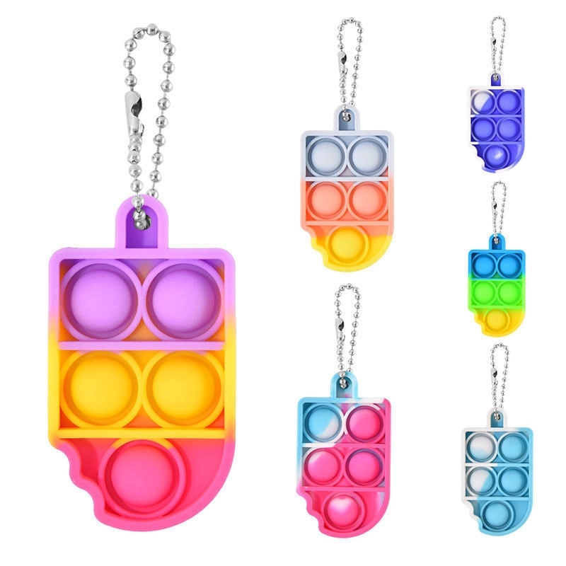 Ice Cream Keychain Push Bubble Fidget Toy 1