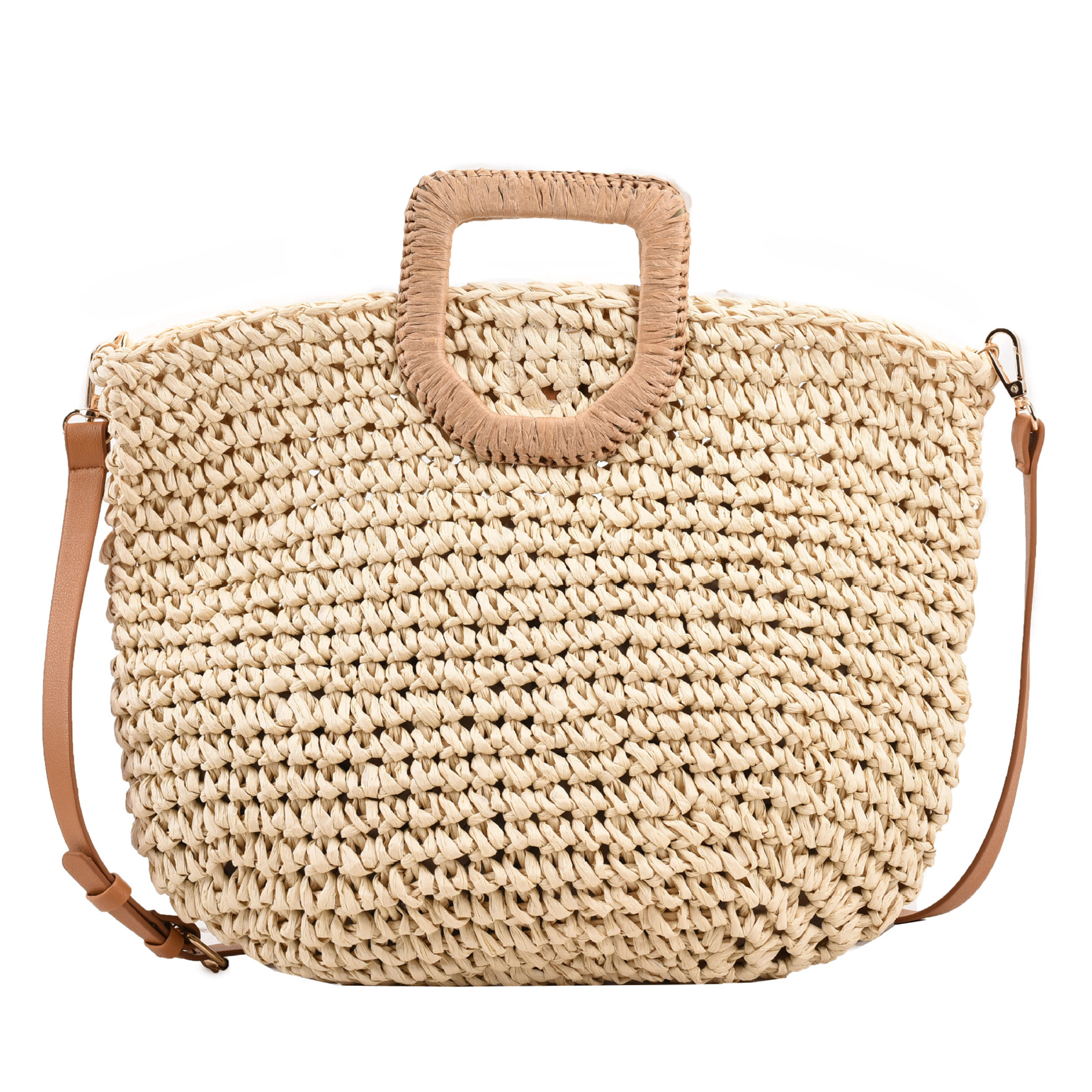 Jute Sleek minimalist woven cross-body bag 4