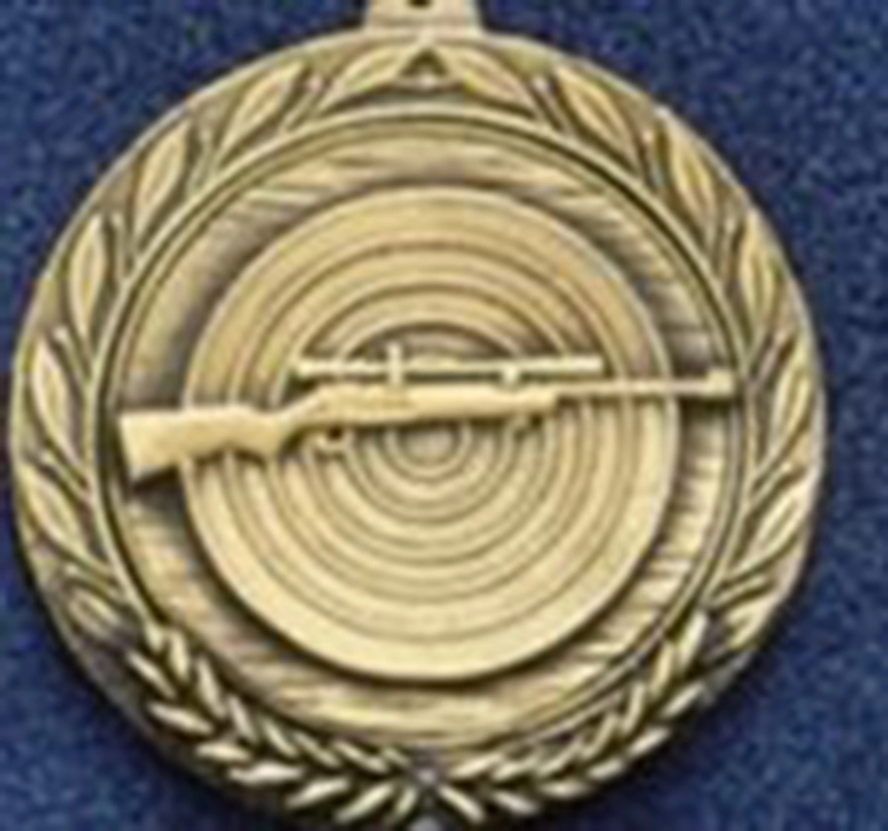 2.5" Stock Cast Medallion (Rifle Scope & Target)