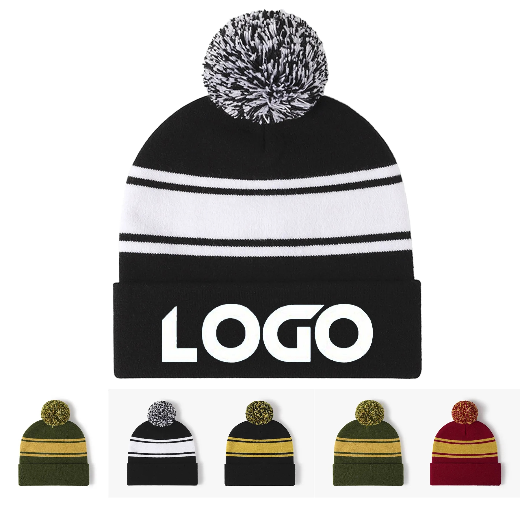 Winter Pom Beanie 2