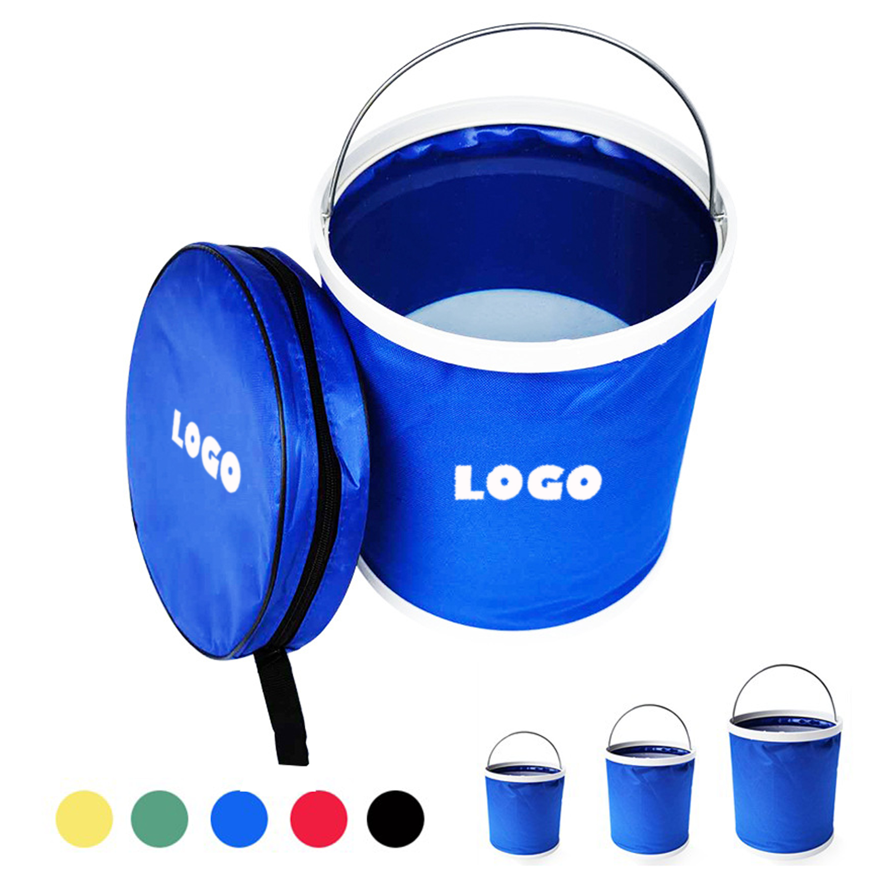2.9 Gal Nylon Foldable Water Bucket With Bag 2