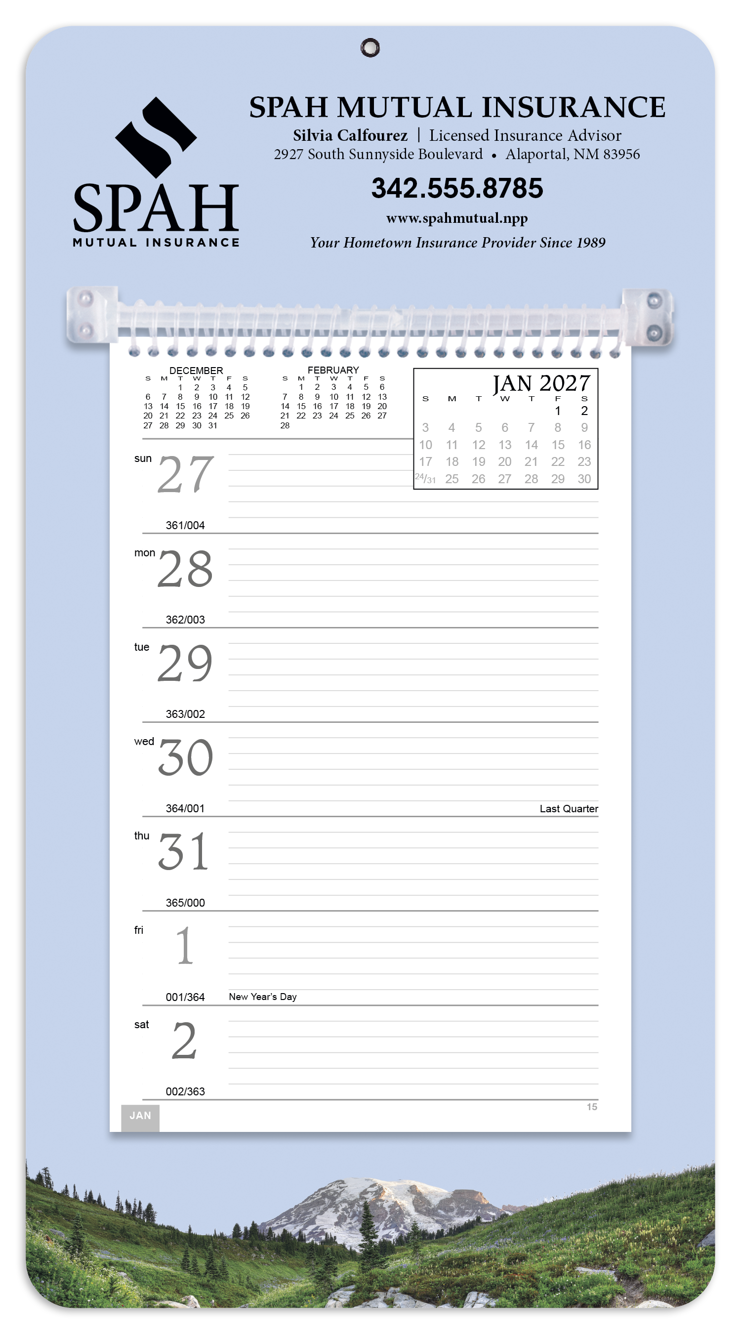 Triumph® Calendars Full-Color Weekly Memo Calendar 22