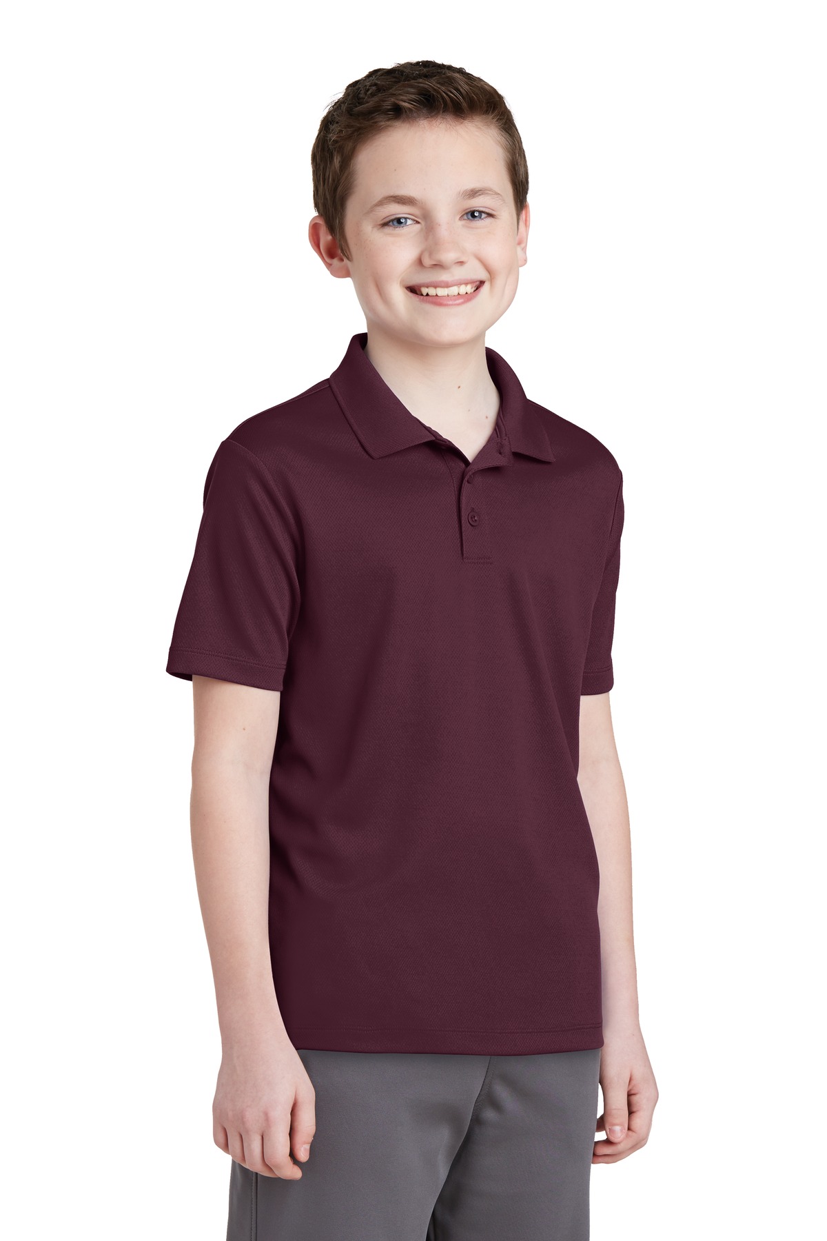 Sport-Tek® Youth PosiCharge RacerMesh Polo 51