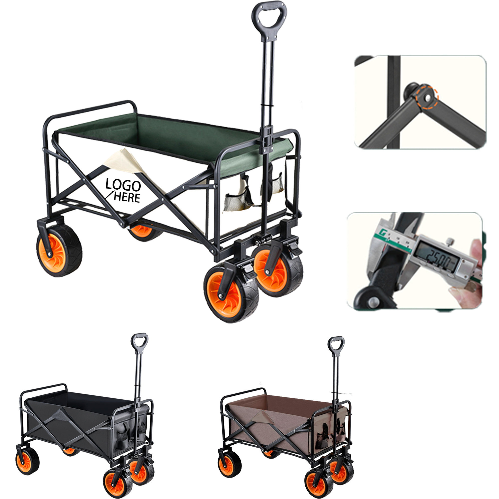 Metal Camping Portable Trolley 2