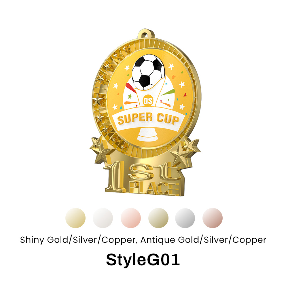 4.5" UV Printed Baseball Medals 10