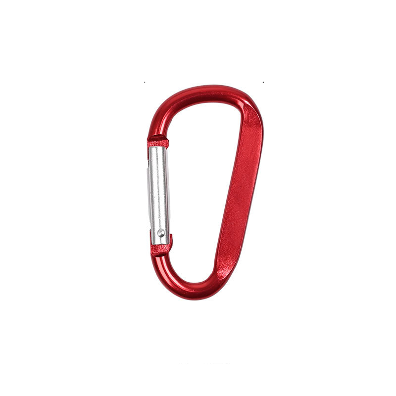 Aluminum D Ring Carabiners Spring Clips Hook 12