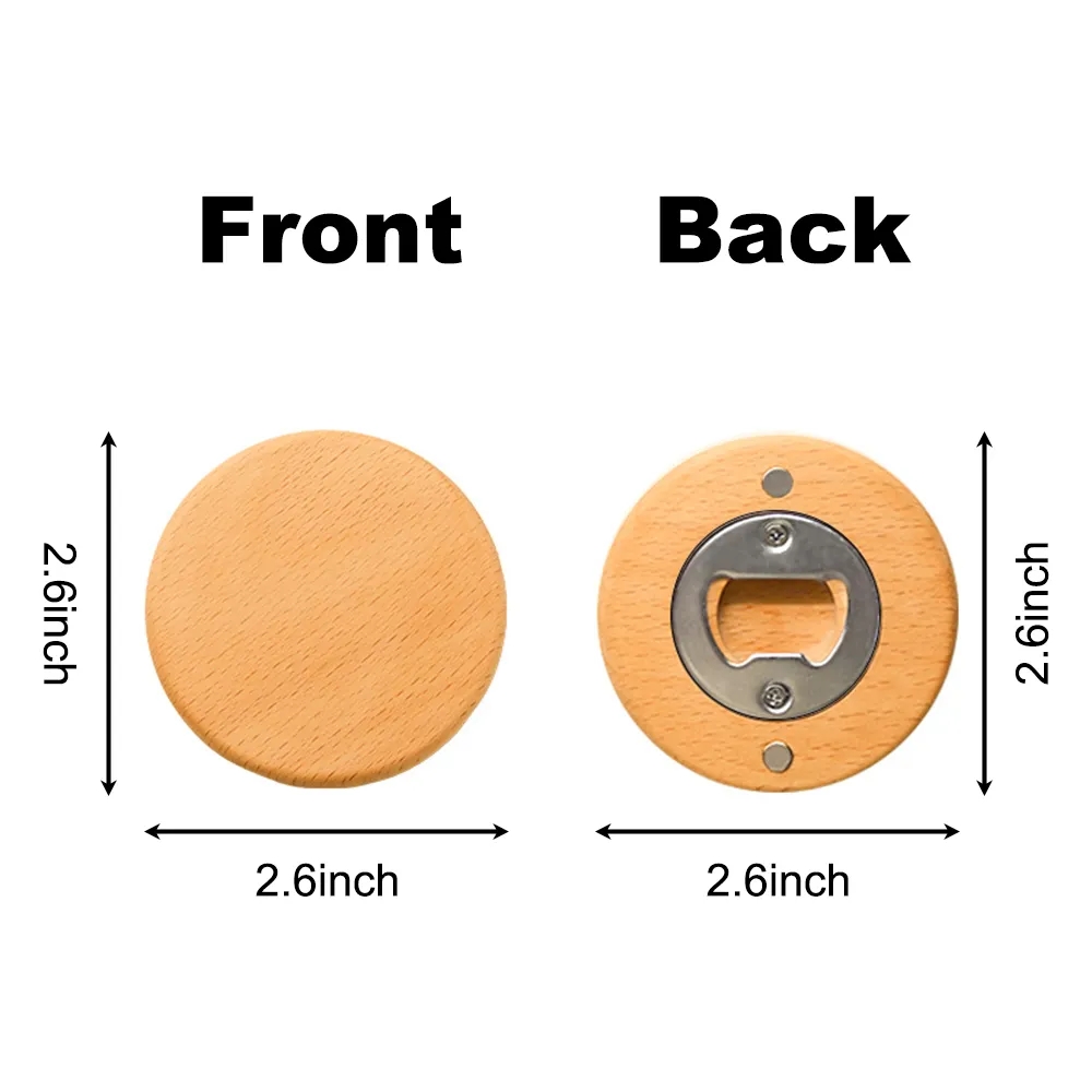Wooden Magnetic Bottle Opener 2