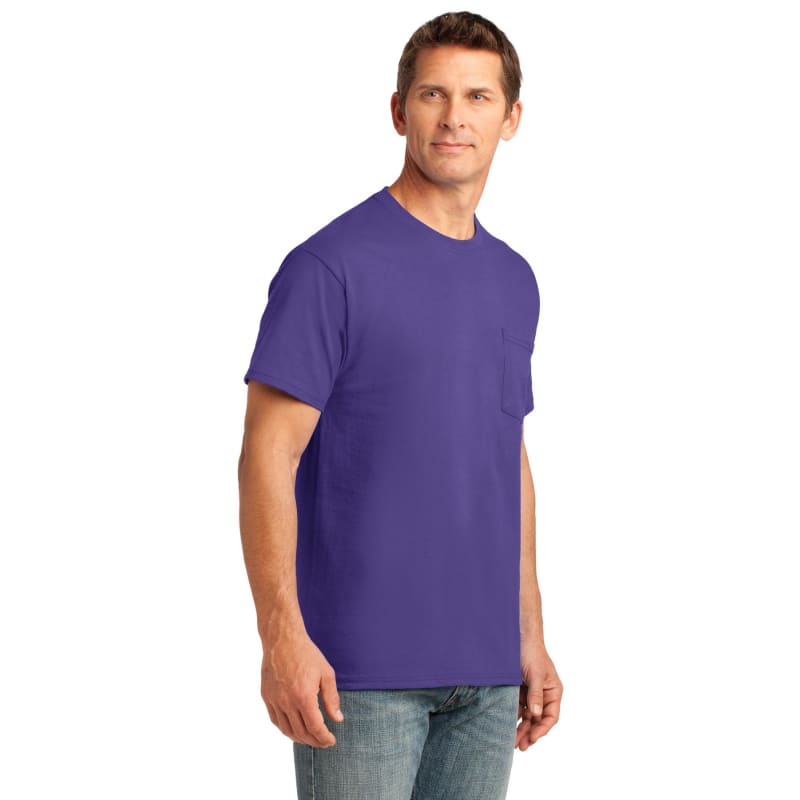 Port & Company Core Cotton Pocket Tee. 52