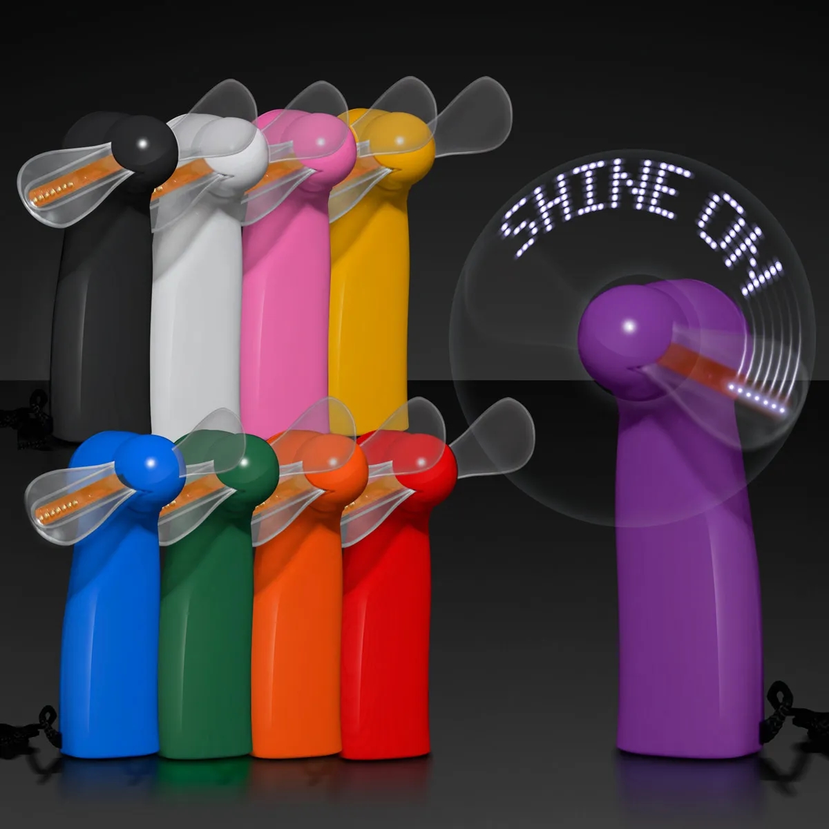 Pre-Programmed Mini Fans with LEDs 5