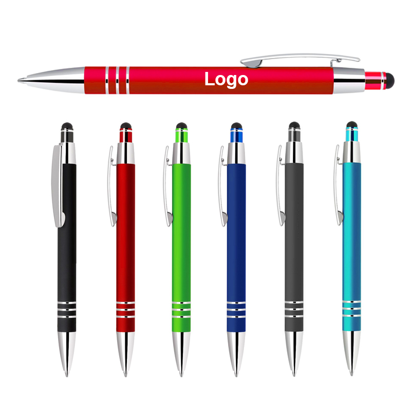 Click Stylus Ballpoint Metal Pen 2
