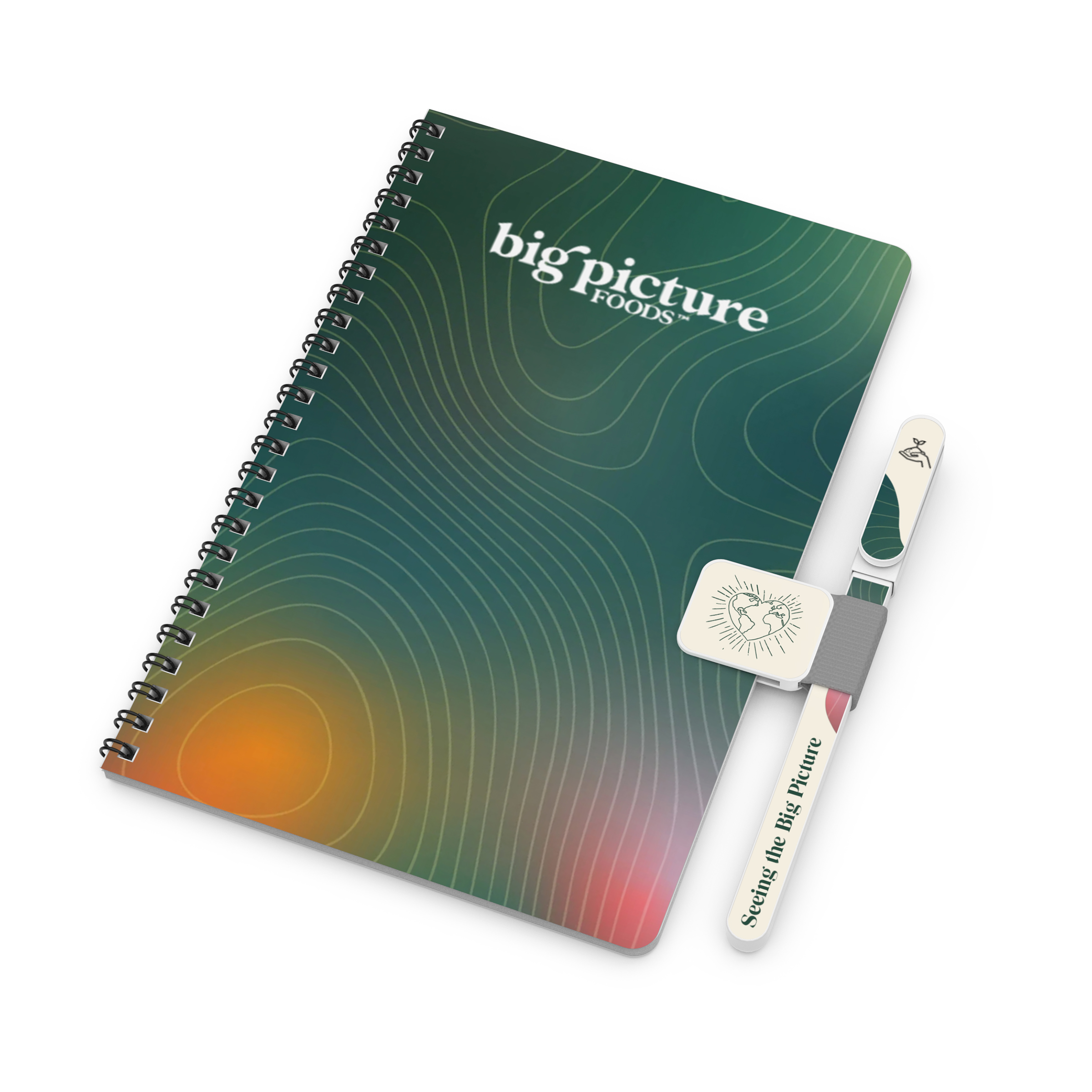 More Notes Kit: Notebook, pen and penholder set (side bound) 9