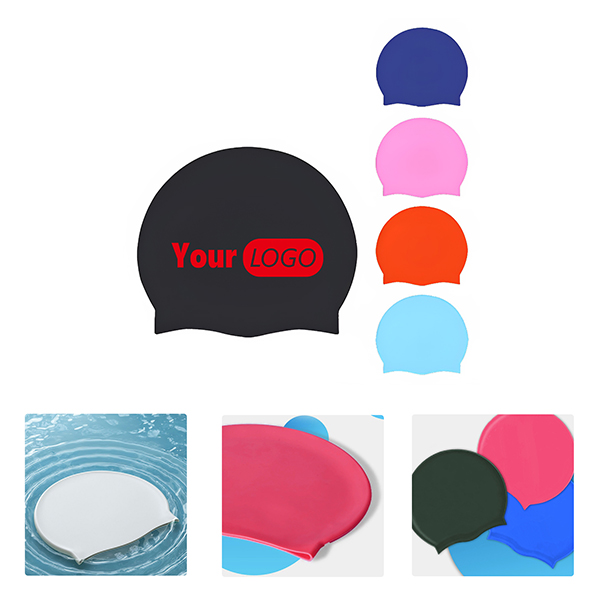 MOQ50 Custom Silicone Swimming Caps For Pools 2