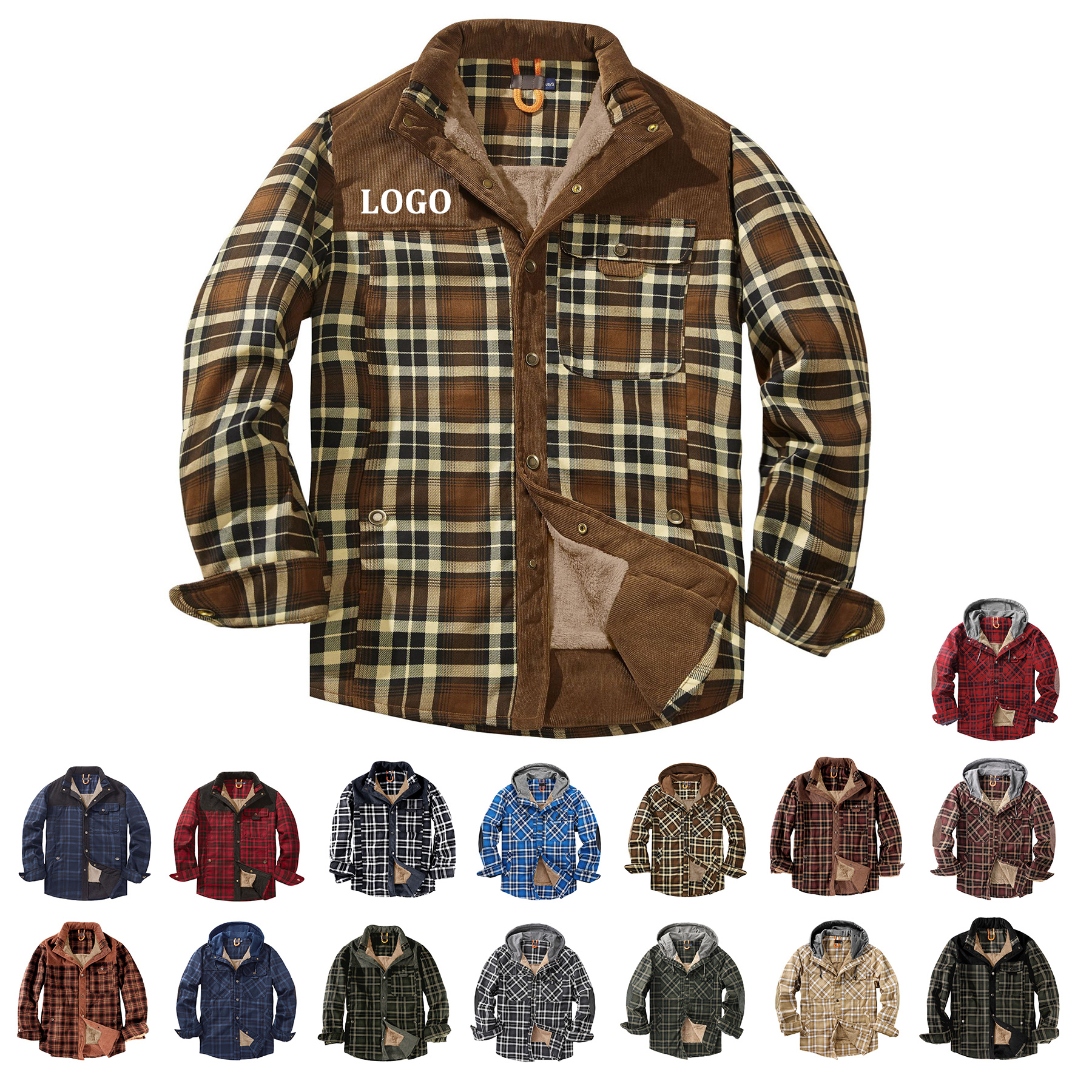 Men's Casual Plaid Shirt 8