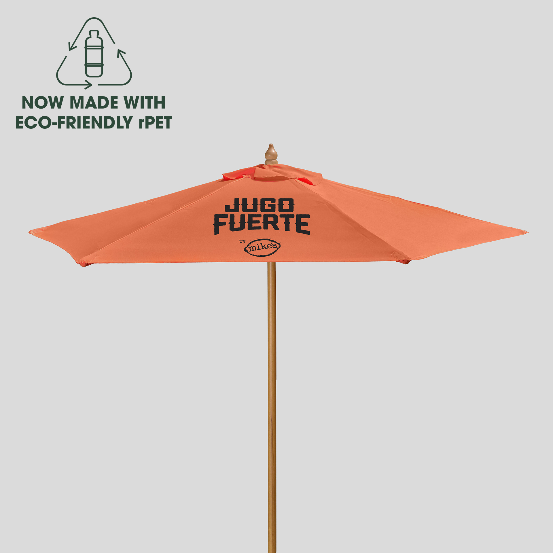 7' Wood Market Umbrella