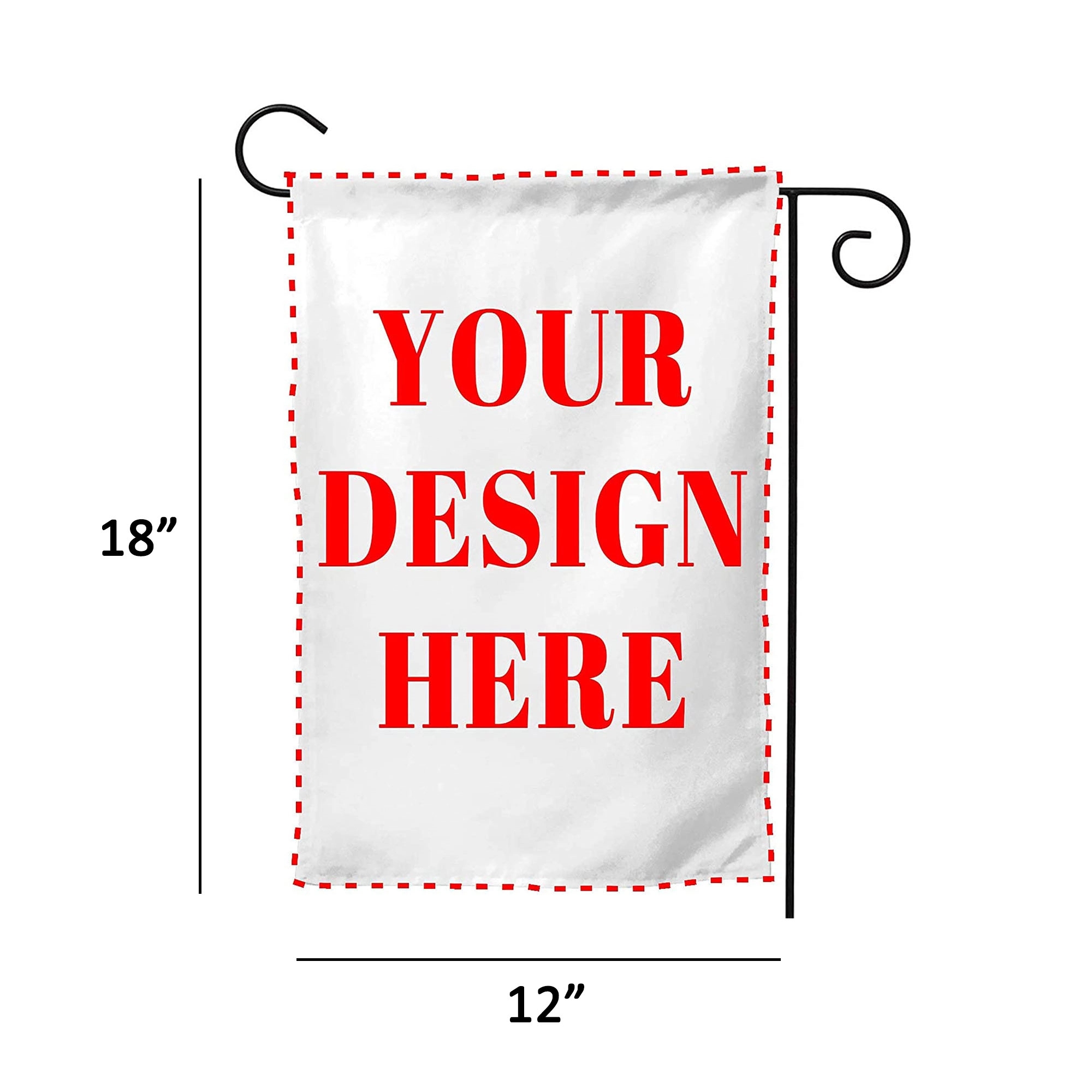 12" x 18" Double-Sided Garden Flag with Frame 3