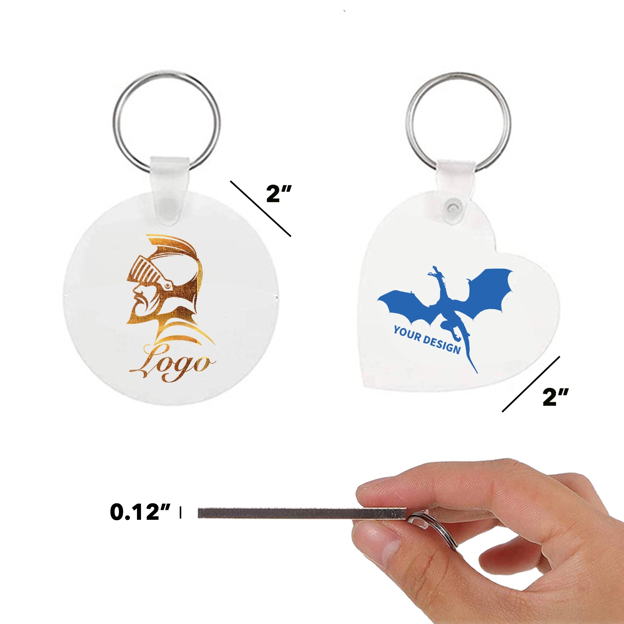 Wood Keychain Ring Tags 2