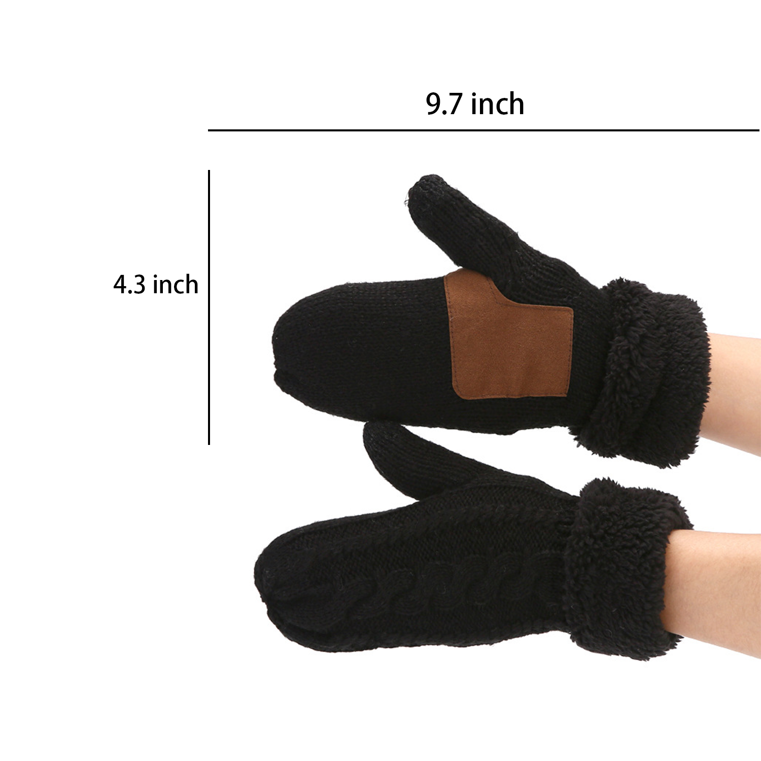 Windproof touchscreen gloves for winter 3