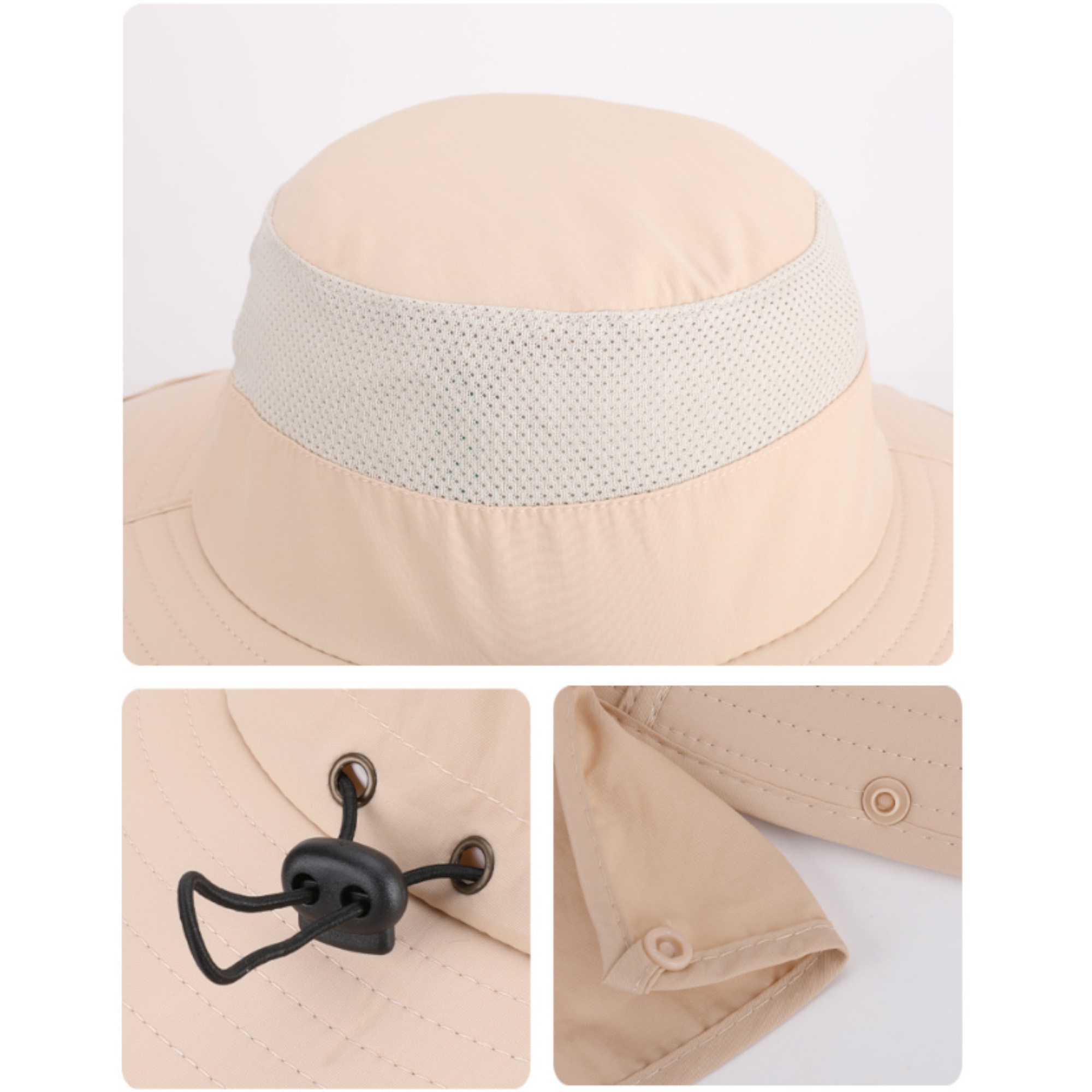 Solar Fan Hat With Neck Cover 2
