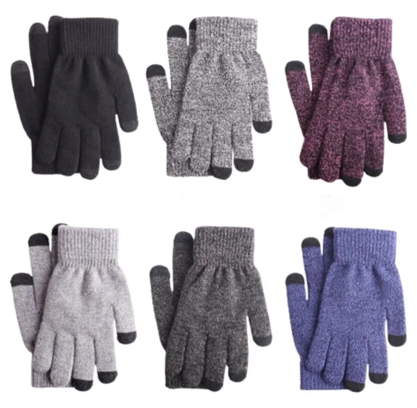 New Knitted Outdoor  Thick Touchscreen Gloves 3
