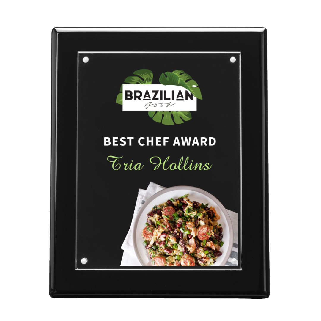 Sedum Plaque VividPrint™ - Black 2