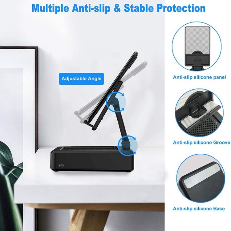 Cell Phone Stand with Wireless Speaker 3