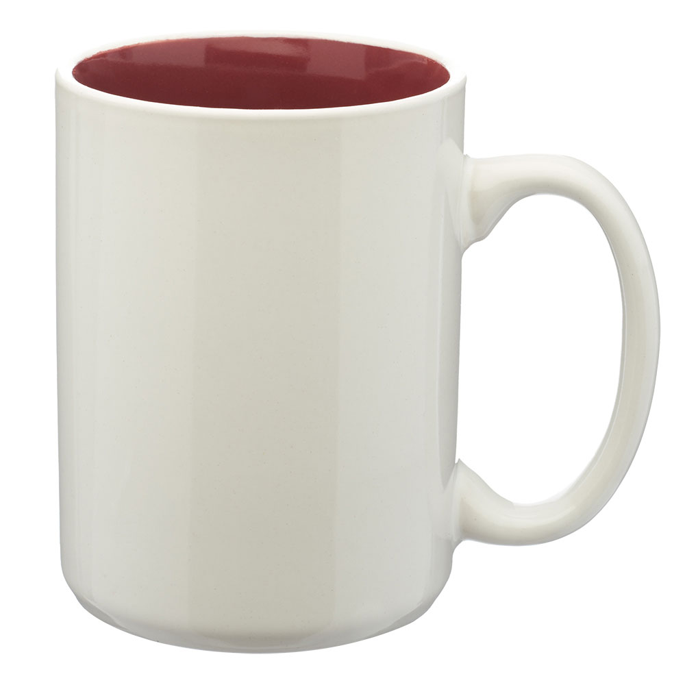 15 oz. Glossy Two-Tone  Ceramic Mugs