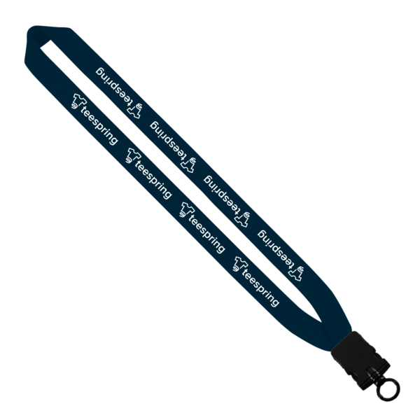 1" Cotton Lanyard with Plastic Snap-Buckle Release & O-Ring 36