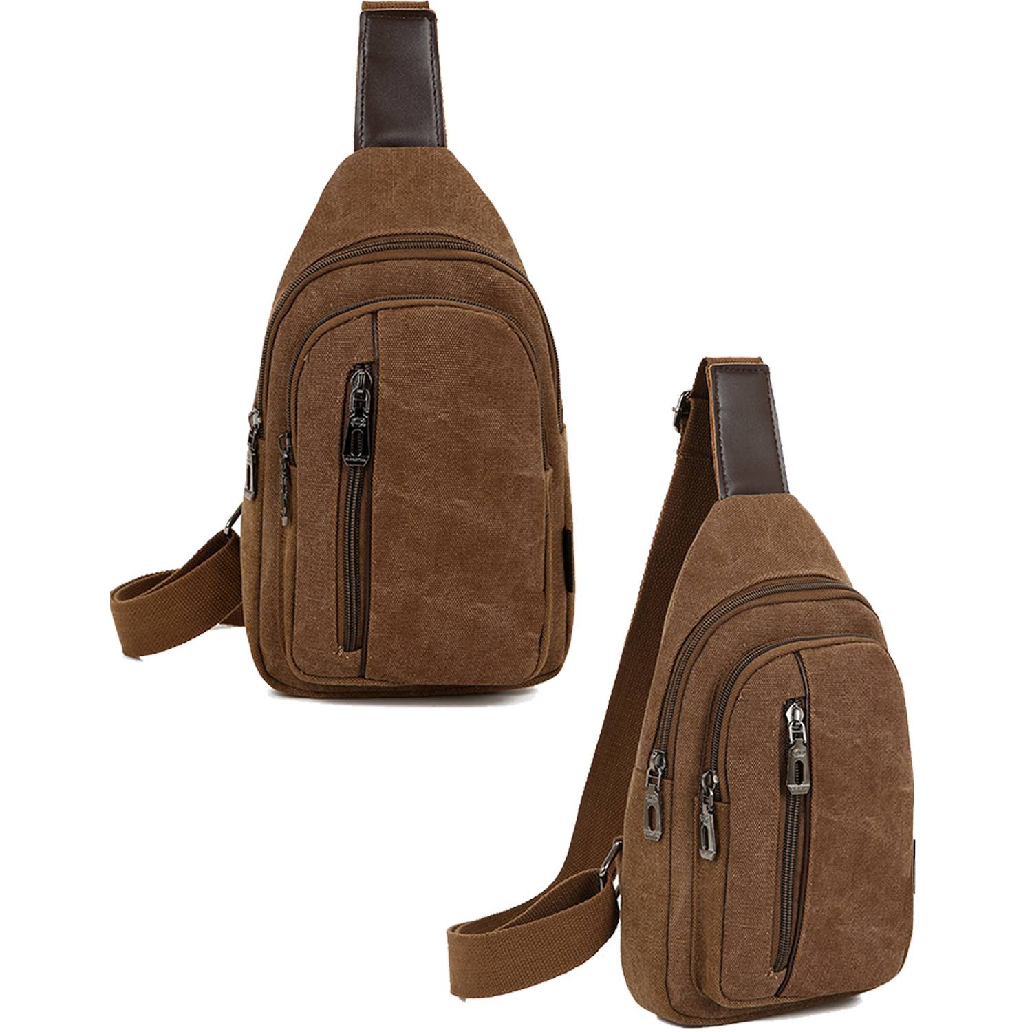 Crossbody Canvas Sling Bag Backpack with Adjustable Strap 5