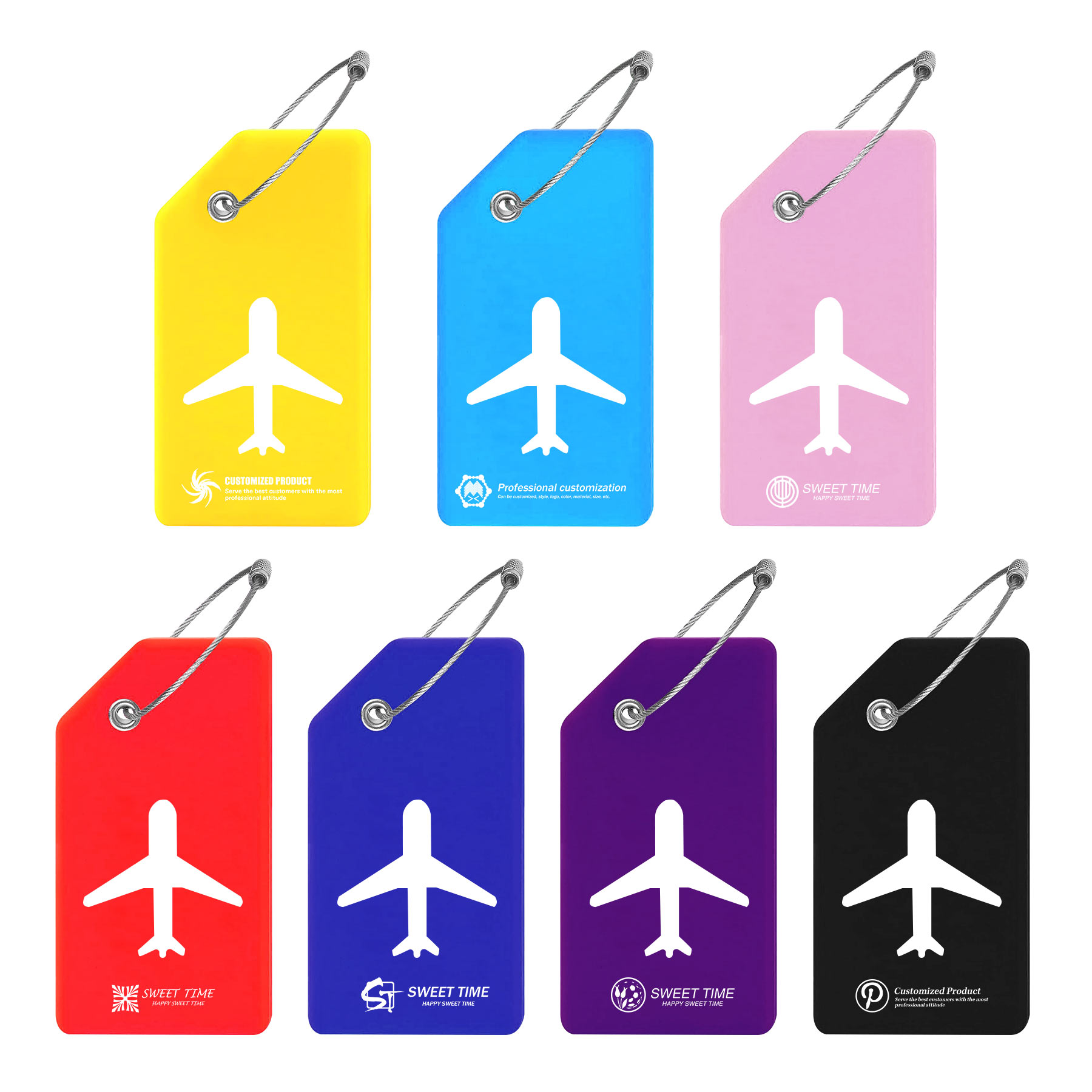 Airplane Silicone Luggage Tags 2