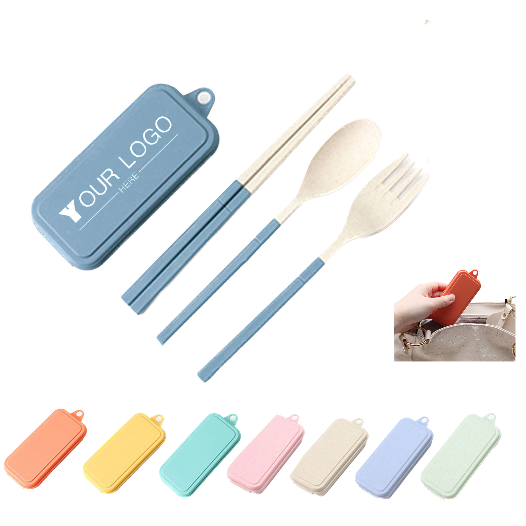 Eco Friendly Travel Utensils Set With Case 1